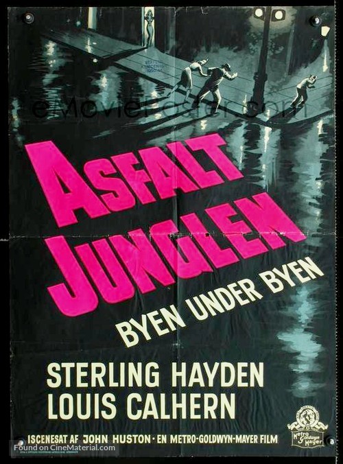 The Asphalt Jungle - Danish Movie Poster