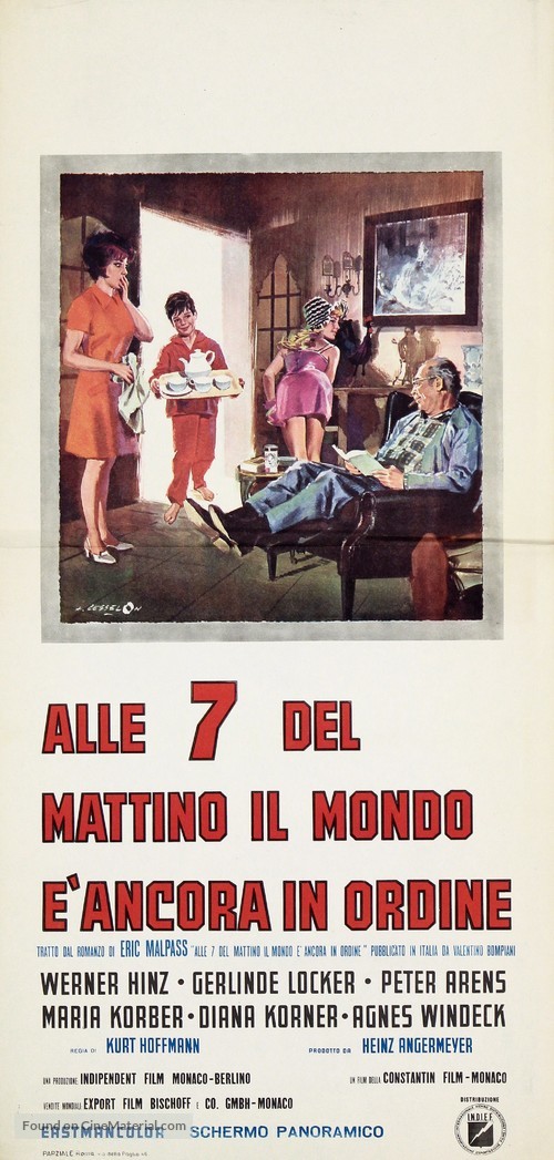 Morgens um Sieben ist die Welt noch in Ordnung - Italian Movie Poster