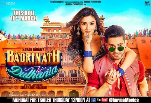 Badrinath Ki Dulhania - Indian Movie Poster