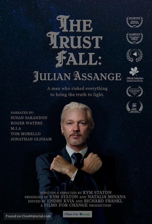 The Trust Fall: Julian Assange - Australian Movie Poster