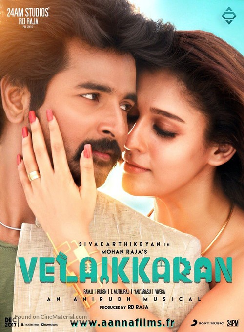 Velaikkaran - French Movie Poster