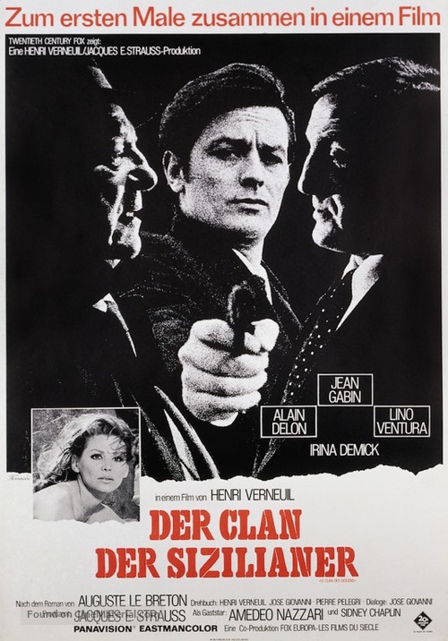 Le clan des Siciliens - German Movie Poster