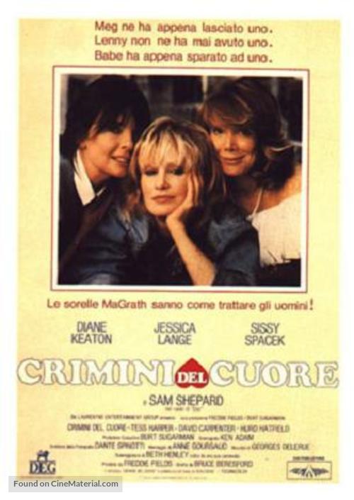 Crimes of the Heart - Italian Movie Poster