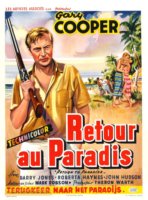 Return to Paradise - Belgian Movie Poster