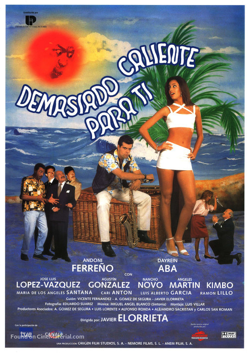 Demasiado caliente para ti - Spanish Movie Poster