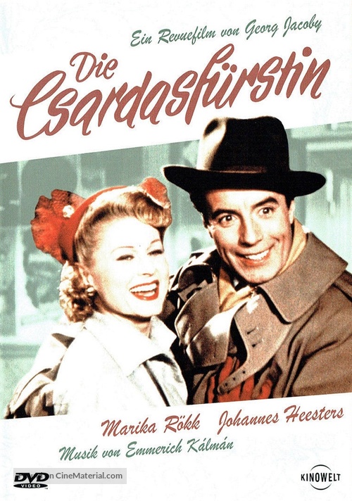 Die Csardasf&uuml;rstin - German DVD movie cover