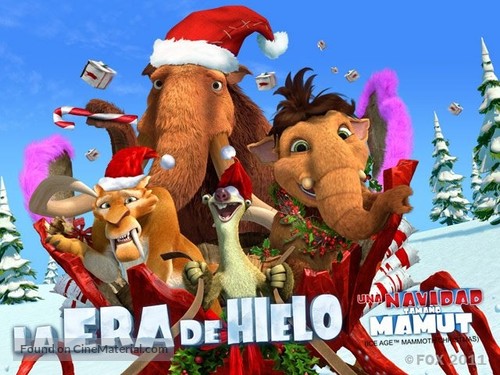 Ice Age: A Mammoth Christmas - Mexican Movie Poster