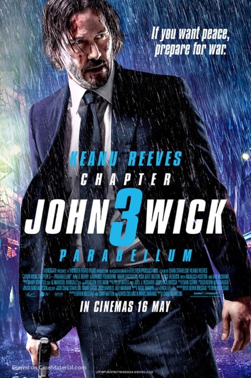 John Wick: Chapter 3 - Parabellum - Malaysian Movie Poster