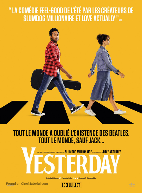 Yesterday - French Movie Poster