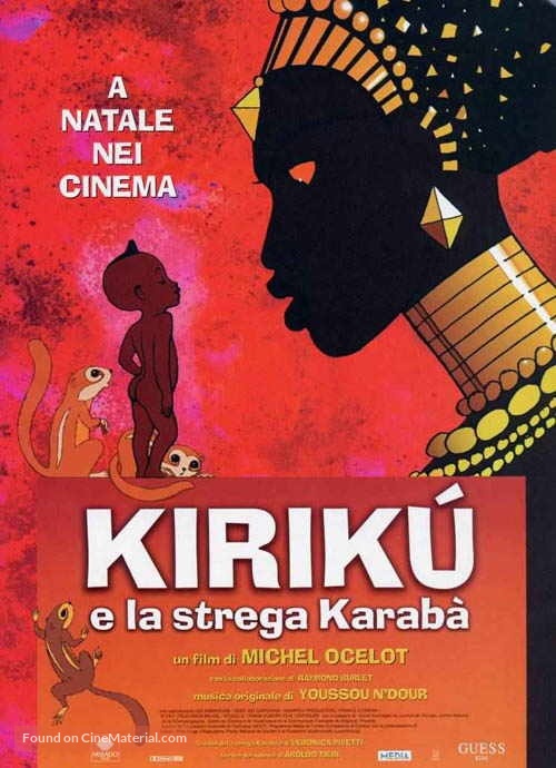 Kirikou et la sorci&egrave;re - Italian Movie Poster