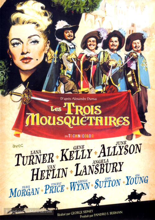 The Three Musketeers - French DVD movie cover