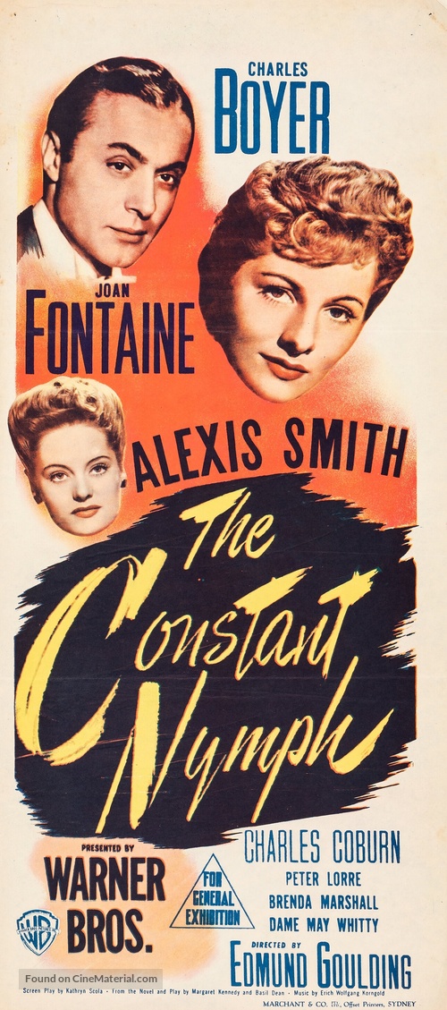 The Constant Nymph - Australian Movie Poster