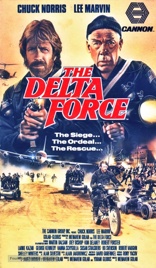 The Delta Force - Canadian VHS movie cover