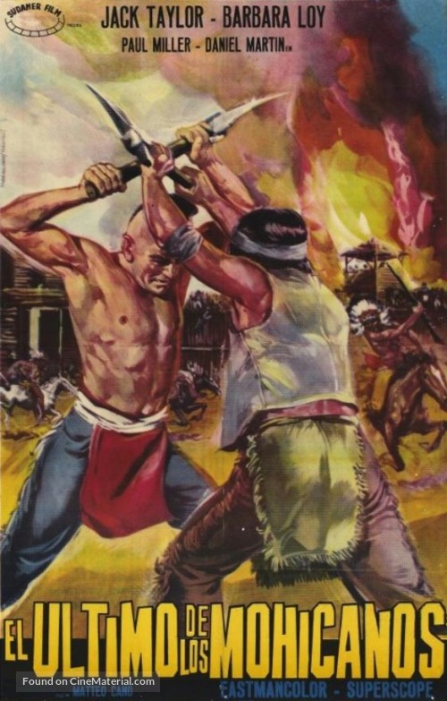 Uncas, el fin de una raza - Mexican Movie Poster