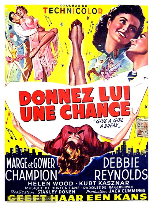 Give a Girl a Break - Belgian Movie Poster