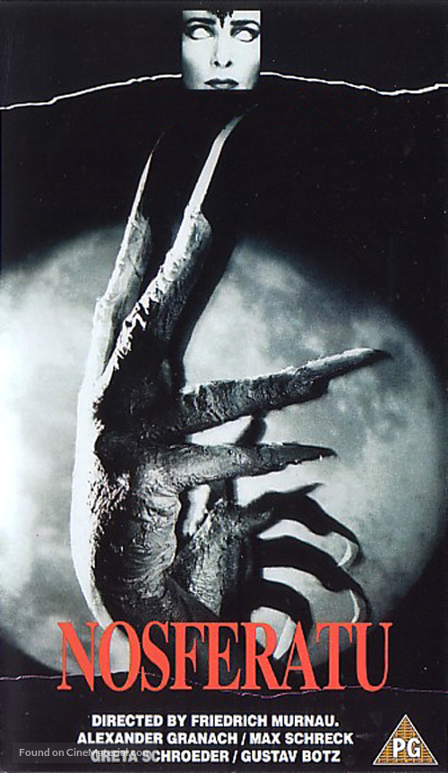 Nosferatu, eine Symphonie des Grauens - British VHS movie cover