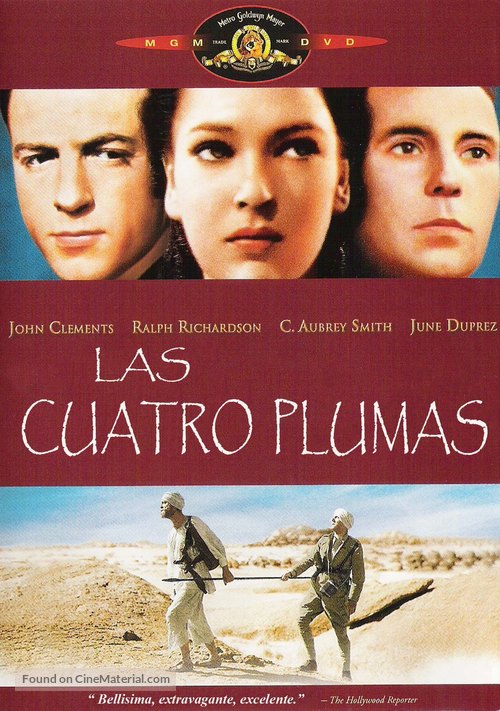 The Four Feathers - Spanish DVD movie cover
