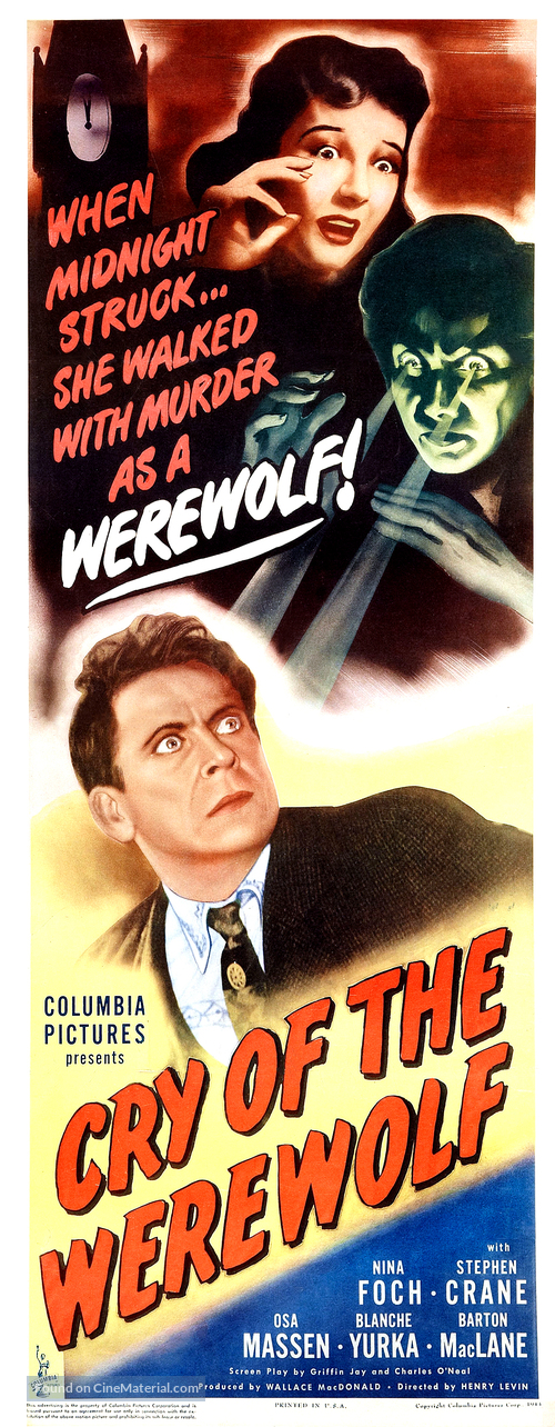 Cry of the Werewolf - Theatrical movie poster