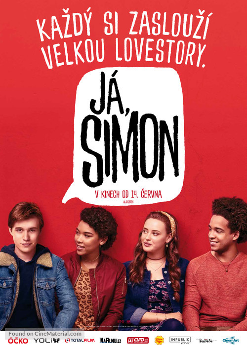 Love, Simon - Czech Movie Poster