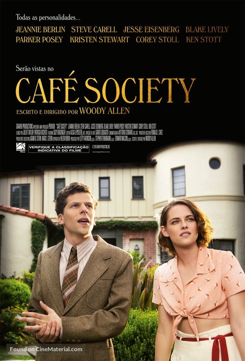 Caf&eacute; Society - Brazilian Movie Poster