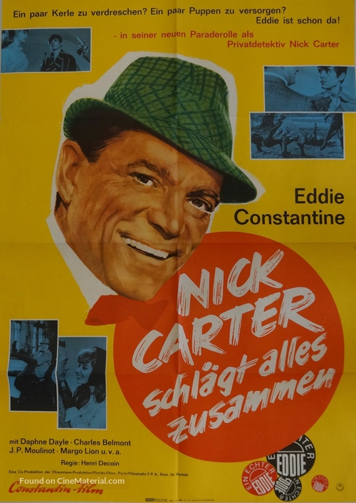 Nick Carter va tout casser - German Movie Poster