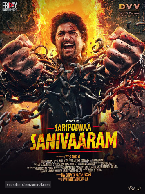 Saripodhaa Sanivaaram - French Movie Poster