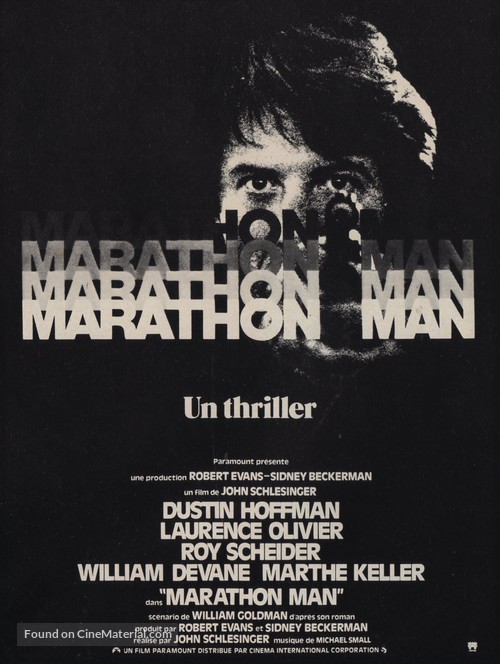 Marathon Man - French Movie Poster