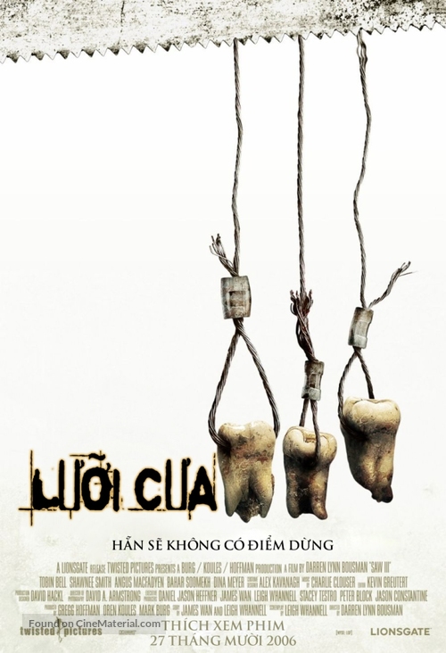 Saw III - Vietnamese Movie Poster