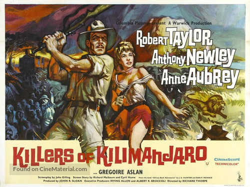 Killers of Kilimanjaro - British Movie Poster