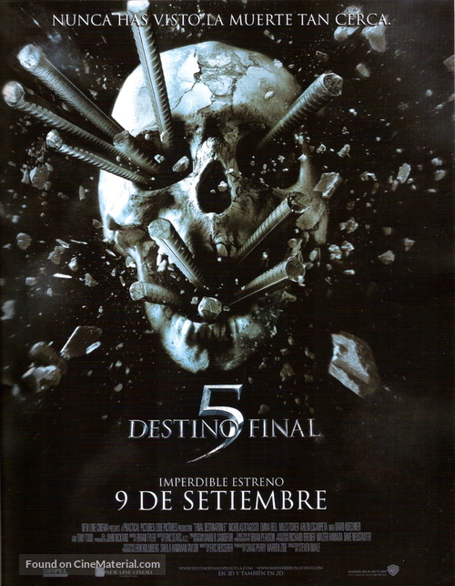 Final Destination 5 - Uruguayan Movie Poster