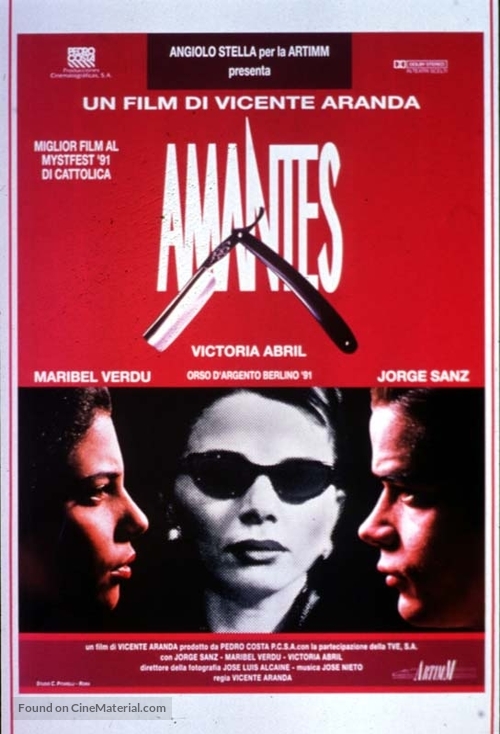 Amantes - Italian Movie Poster