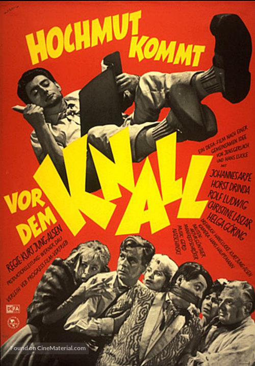 Hochmut kommt vor dem Knall - German Movie Poster