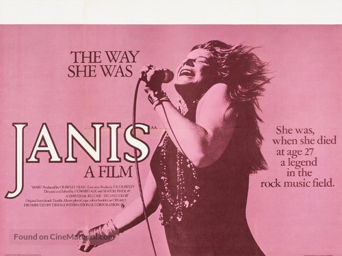 Janis - British Movie Poster