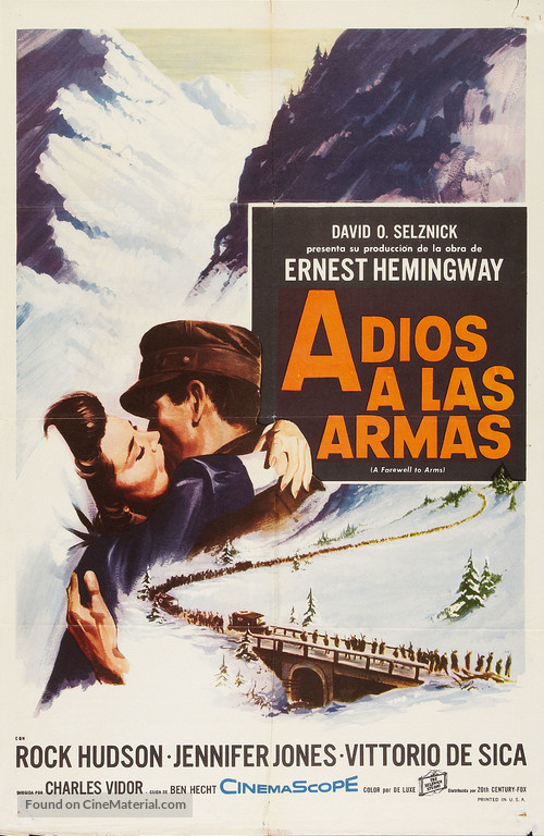 A Farewell to Arms - Argentinian Movie Poster
