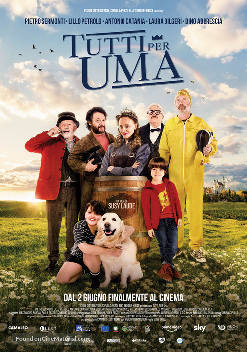 Tutti per Uma - Italian Theatrical movie poster