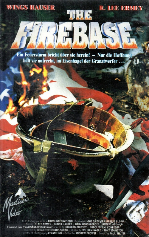 The Siege of Firebase Gloria - German VHS movie cover