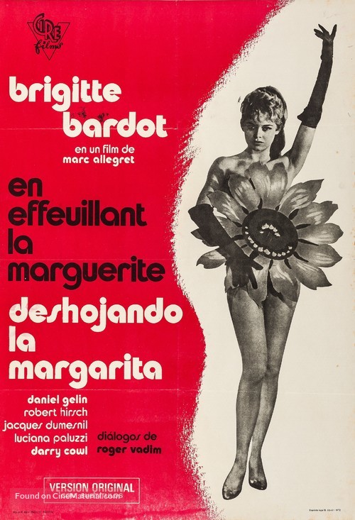 En effeuillant la marguerite - Spanish Movie Poster