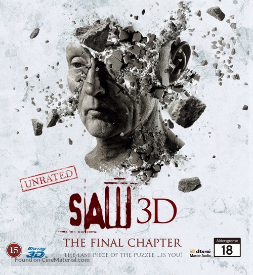 Saw 3D - Danish Blu-Ray movie cover