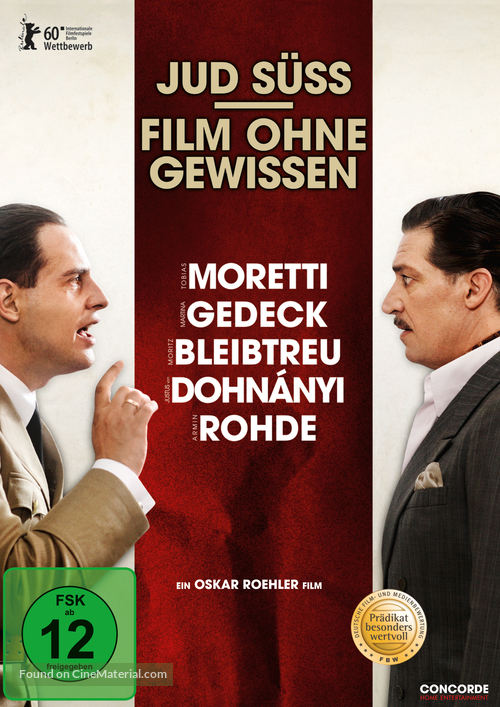 Jud S&uuml;ss - Film ohne Gewissen - German DVD movie cover