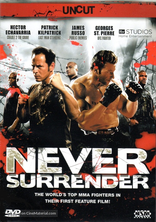 Never Surrender - Austrian DVD movie cover