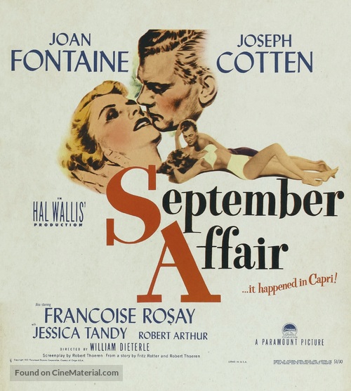September Affair - Movie Poster