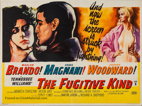 The Fugitive Kind - British Movie Poster