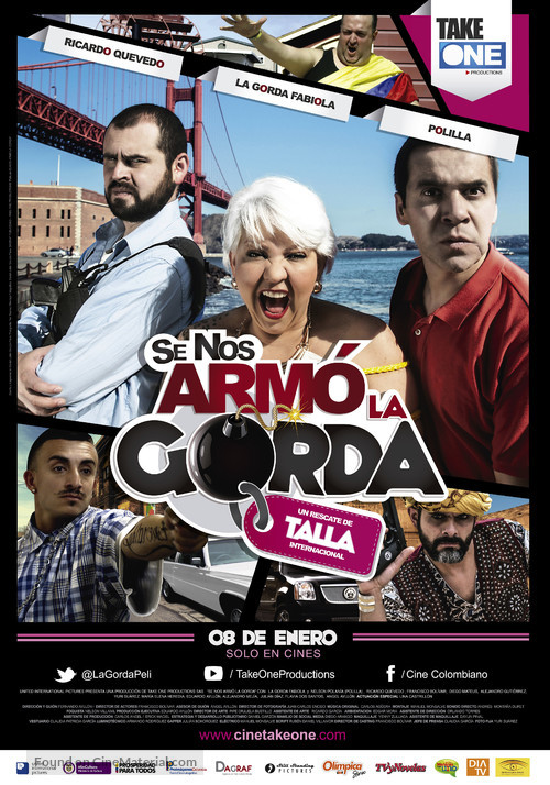 Se nos arm&oacute; la gorda - Colombian Movie Poster