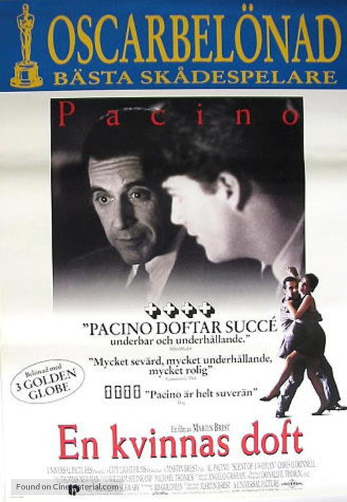 Scent of a Woman - Swedish Movie Poster