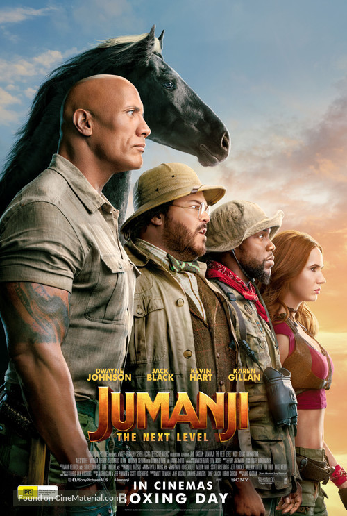 Jumanji: The Next Level - Australian Movie Poster