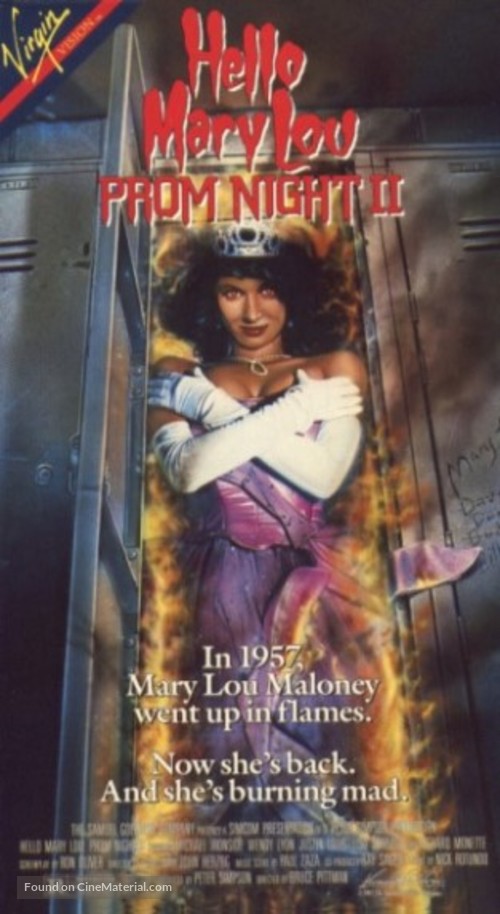 Hello Mary Lou: Prom Night II - VHS movie cover