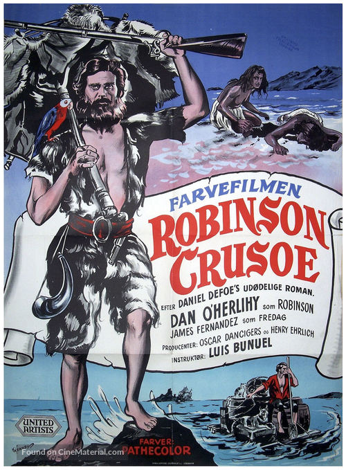 Robinson Crusoe - Danish Movie Poster