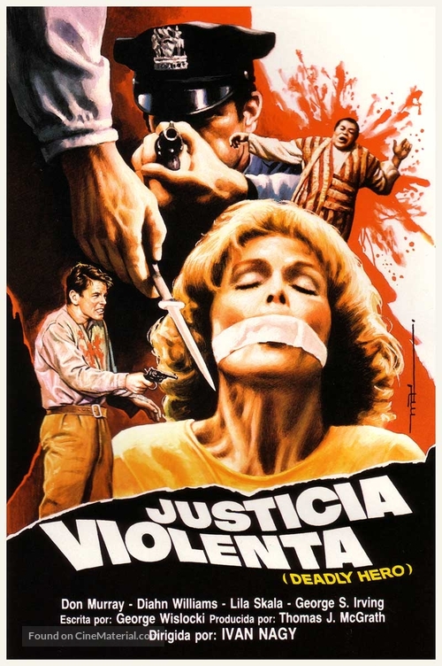 Deadly Hero - Spanish Movie Poster