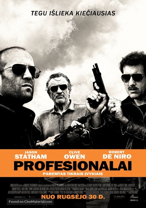 Killer Elite - Lithuanian Movie Poster