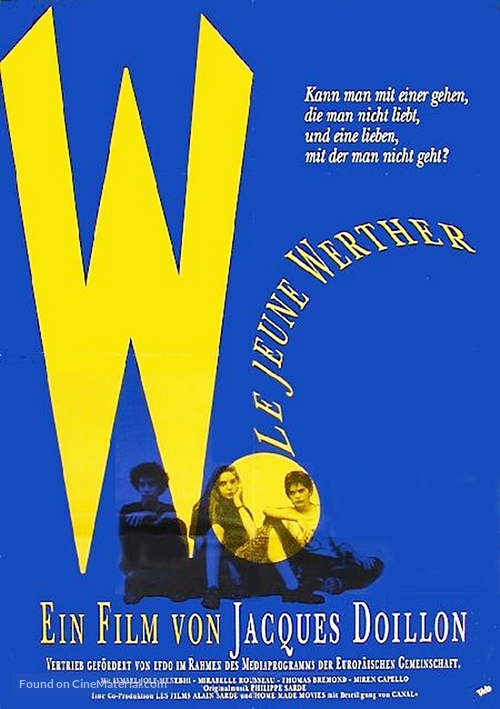 Le jeune Werther - German Movie Poster